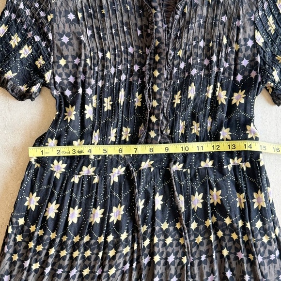 Free People Floral Print Tiered Maxi Dress Size S - Picture 8 of 12